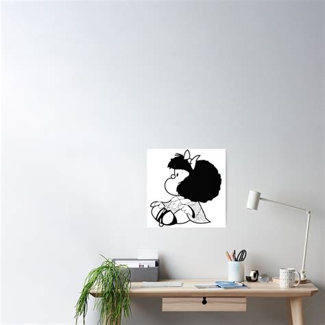 Little Mafalda Poster By Stratoguayota Redbubble