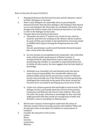 Socrates notes | PDF