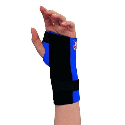 Champion Professional Neoprene Cock Up Wrist Splint Blue