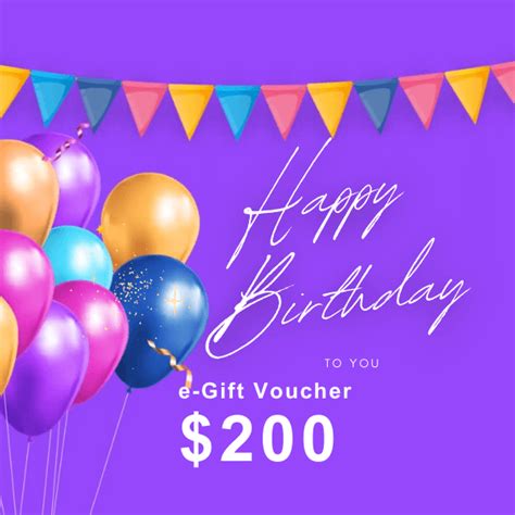 Birthday $200 Gift Voucher