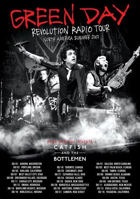 GREEN DAY Revolution Radio 2017 North America Summer Tour Poster Print