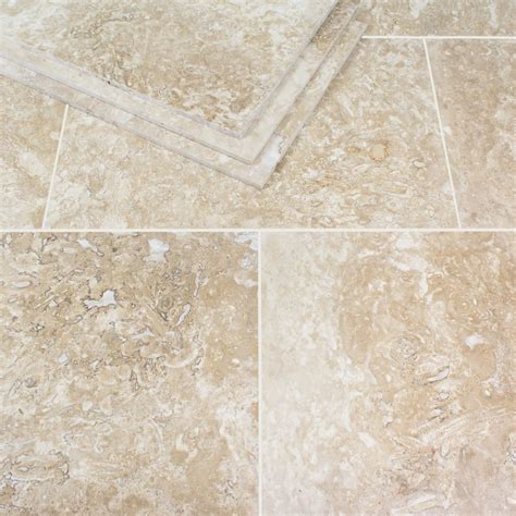 Classic Travertine Tile Filled Honed Stone Deals