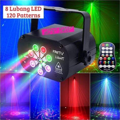 Jual Lampu Disco Sorot Led Rgb Usb Remot Laser Proyektor Diskotik