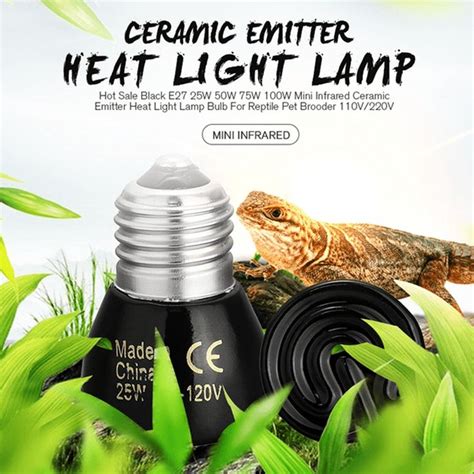 W W W W Pet Reptile Far Infrared Ceramic Emitter Heat Lamp