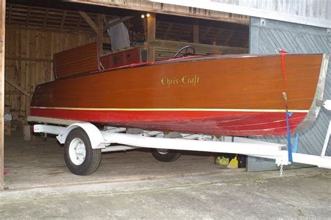 1937 17ft Chris Craft Inboard Wooden Boat Plans Wooden Boats Chris