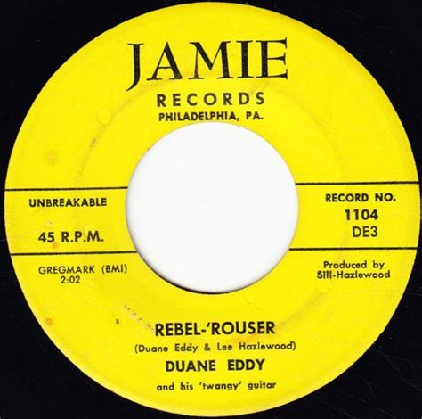 Duane Eddy And His 'Twangy' Guitar – Rebel-'Rouser (1958, Vinyl) - Discogs