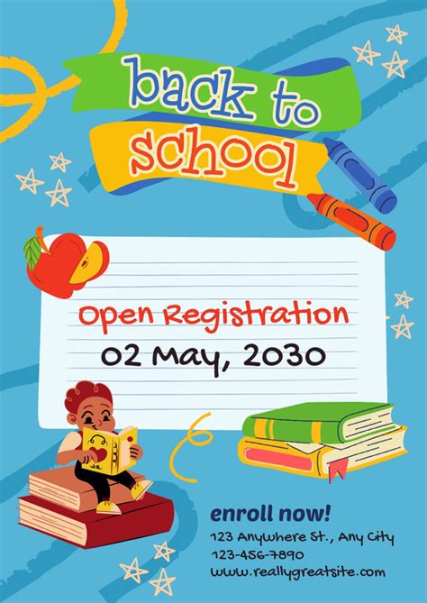 Free, printable back to school flyer templates | Canva