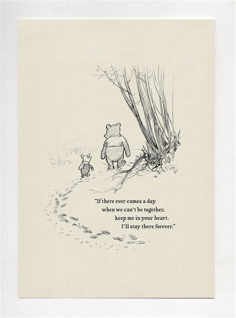 I'll Stay There Forever Winnie the Pooh Quotes Classic - Etsy