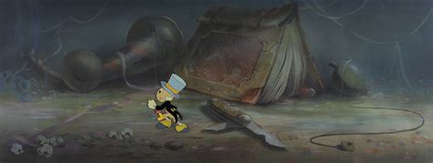 Jiminy Cricket Production Cel And Super Panorama Production Master