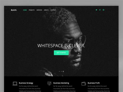 Black – Free HTML5 Multi Purpose Website Template - uiCookies