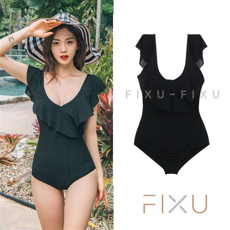 Jual Fixu Swimsuit Bikini Baju Renang Wanita Gaya Korea Model One