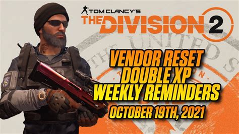 THE DIVISION 2 MUST BUY ITEMS VENDOR RESET AND WEEKLY UPDATE YouTube