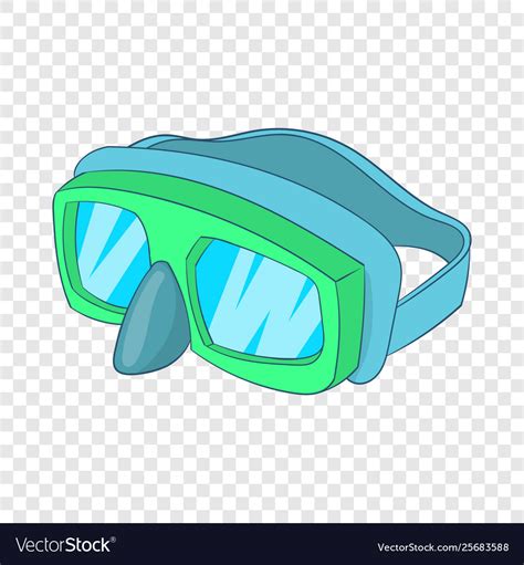 Goggles For Diving Icon Cartoon Style Royalty Free Vector