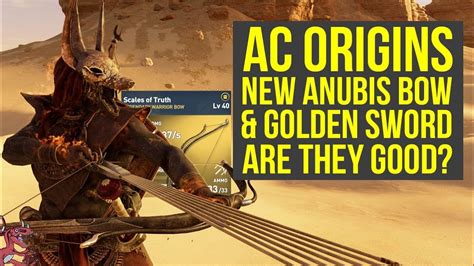 Assassins Creed Origins Best Weapons New Anubis Bow And Golden Sword