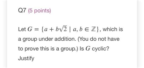 Solved Q Points Let G A Bv A B E Z Which Is Chegg