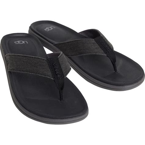 Buy Ugg® Mens Brookside Canvas Flip Flops Black