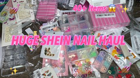 Huge Shein Nail Supply Haul 40 Items Youtube