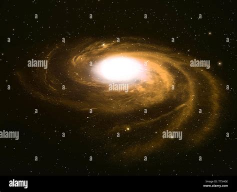 Spiral Galaxy In Deep Space Stock Photo Alamy