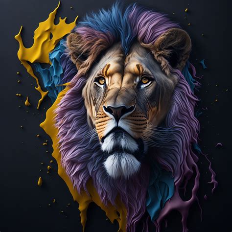 Canvas Wall Art - Lion Abstract 01 Artwork | Shop Today. Get it ...