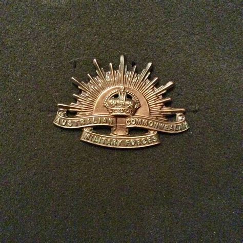 Australian Rising Sun Hat Cap Badge Gradia Military Insignia