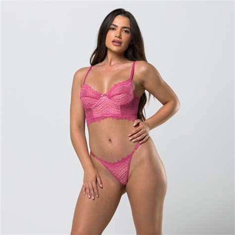 Conjunto De Renda Sem Bojo Dondocas Lingerie