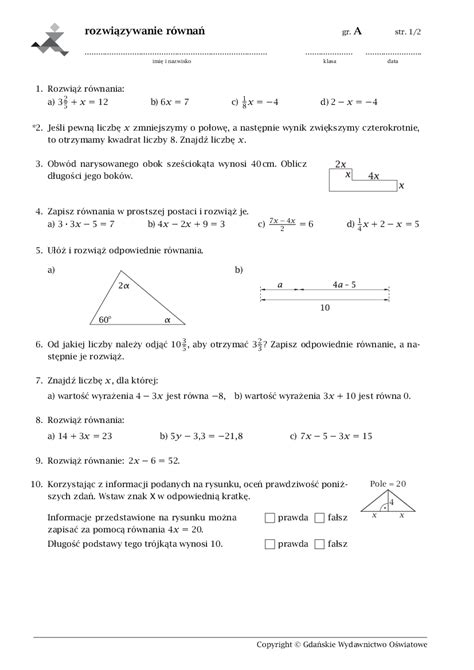 Wyrazenia Algebraiczne Zadania Klasa Hot Sex Picture