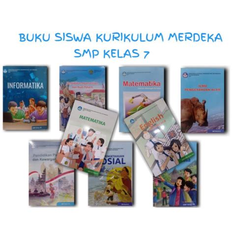 Jual Buku Siswa Kurikulum Merdeka Smp Kelas 7 Kurikulum Penggerak