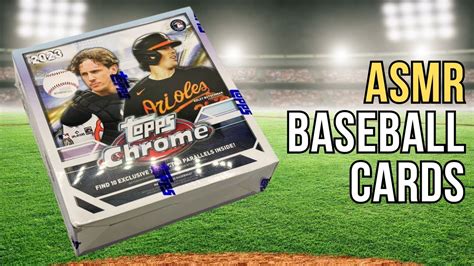 Asmr Topps Chrome Baseball Cards Whispering Gum Chewing Youtube