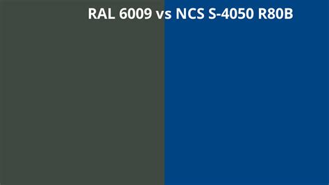 Ral 6009 Vs Ncs S 4050 R80b Ral Colour Chart Uk