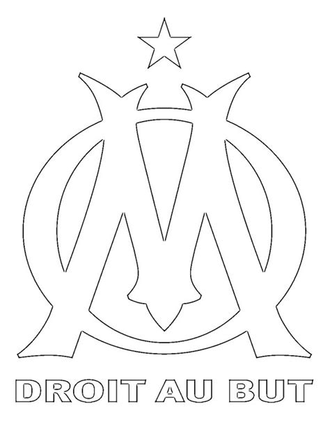 Dibujo De Escudo Del Om Om Olympique De Marsella Para Colorear Para