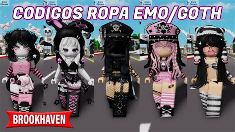 Códigos Ropa Emogoth Gratis En Brookhaven 🏡 Rp Roblox Roblox