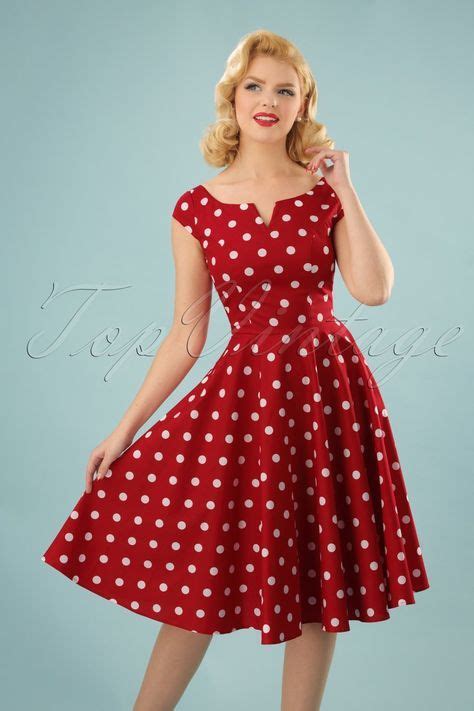 Bunny 50s Nicky Polkadot Swing Dress In Red And White în 2020