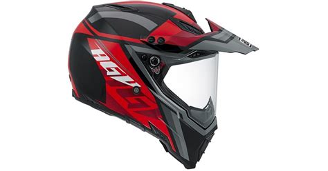 AGV přilba AX 8 DUAL EVO Karakum black gunmetal red BONMOTO