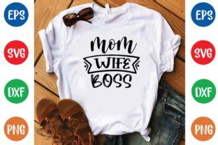 Mom Wife Boss Graphic By Designfactory Creative Fabrica