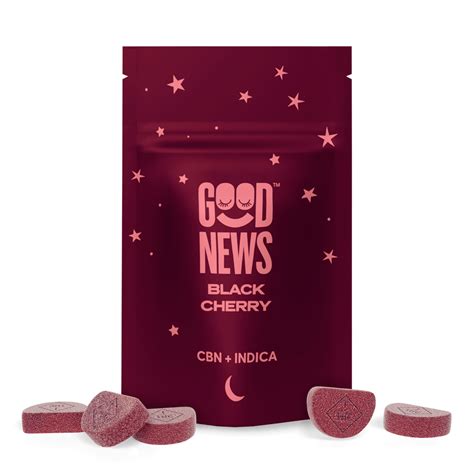 Black Cherry With Cbn [10pk] 110mg Thc 60mg Cbn Good News™ Gummies Jane