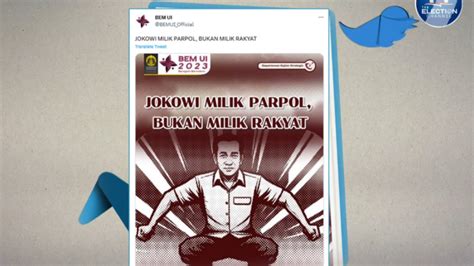 Akun Twitter Bem Ui Diretas Usai Kritik Jokowi