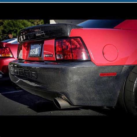 99 04 Mustang 03 04 Cobra Style Carbon Fiber Rear Bumper CARBON FIBER