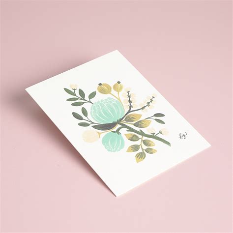 Blank Flower Card - Bleujen Florist