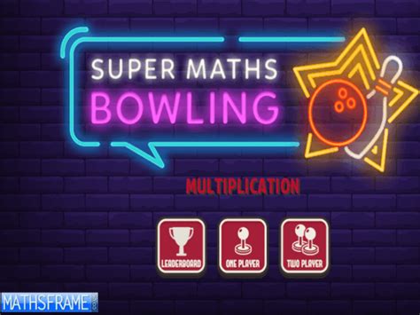 Super Maths Bowling Multiplication Mathsframe