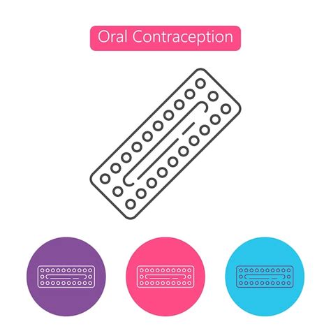 Premium Vector Contraception Pills Icon Vector