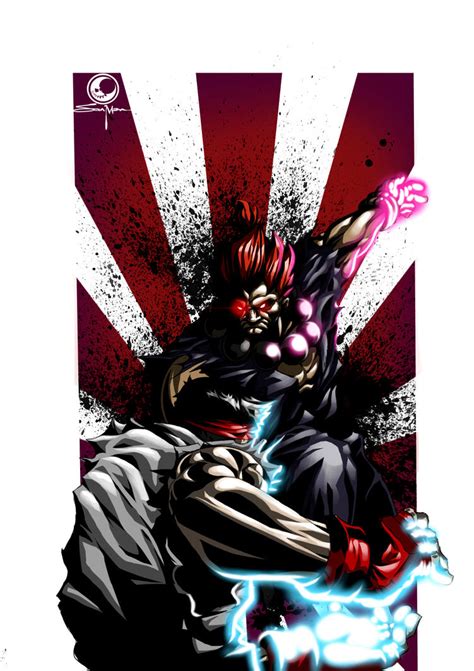 Ryu vs Akuma by TheDoodleMan on DeviantArt