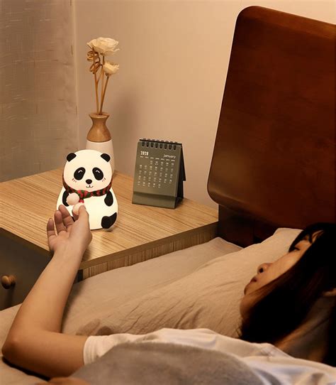 Lampe Panda En Silicone Veilleuse