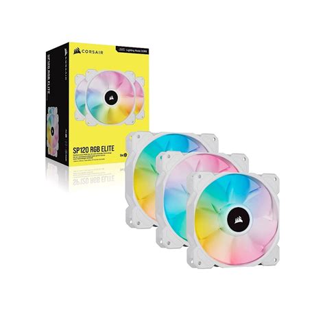 Corsair Icue Sp Triple Fan Rgb Elite Performance Mm White Pwm