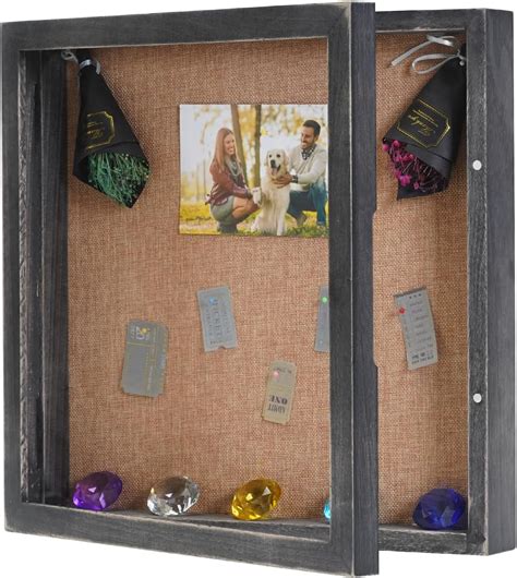 Bectsbeff Large Shadow Box 16 X16 Hinged Shadow Boxes Display Cases With Door