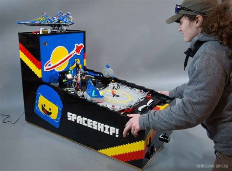 A Working Pinball Machine Made Entirely From Lego Parts