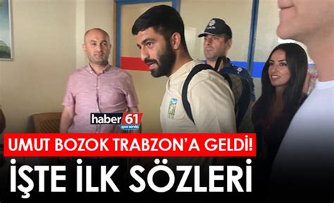 Umut Bozok Trabzon A Geldi Te Ilk S Zleri Foto Haber Trabzon