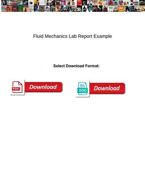 PDF Fluid Mechanics Lab Report Example DOKUMEN TIPS