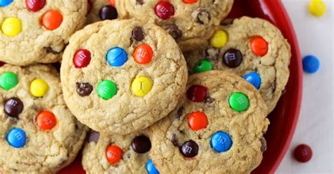 Chewy Chocolate Chip Mandm Cookies Recipe Yummly