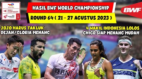 Hasil BWF World Championship 2023 Hari Ini Day1 R64 Dejan Gloria