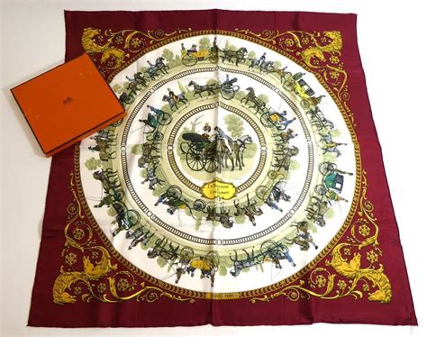 Lot 2202 Hermès La Promenade De Longchamps Silk